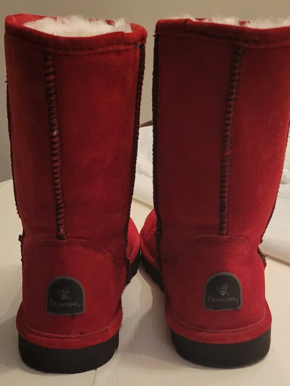 BEARPAW ELLE Women's Boots Red Size 11